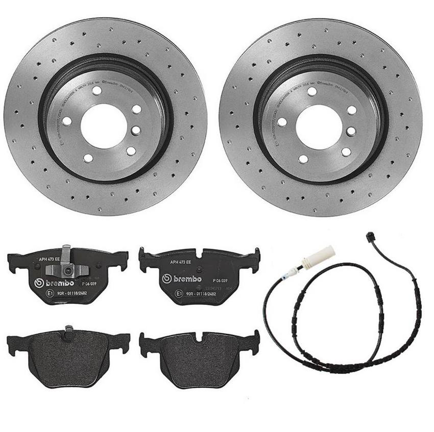 Brembo Brakes Kit - Pads and Rotors Rear (336mm) (Xtra) (Low-Met)